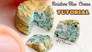 How to make a Miniature Blue Cheese TUTORIAL/ Polymer Clay / DIY