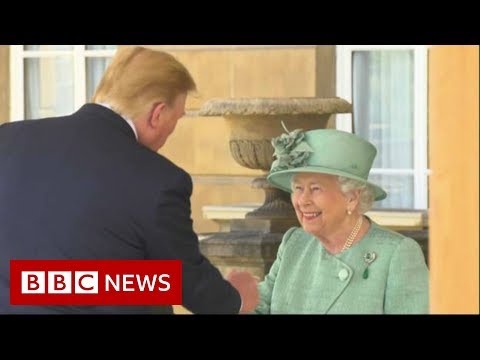 Trump meets the Queen at Buckingham Palace - BBC News