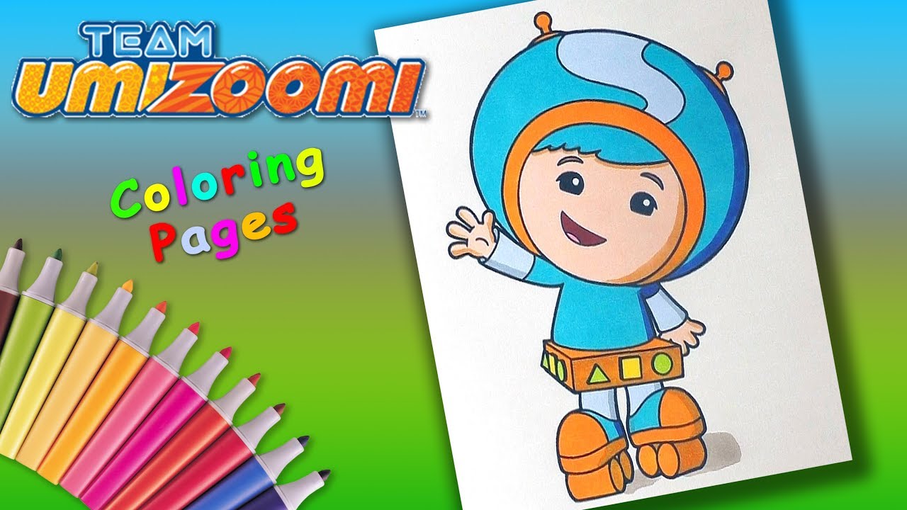 Team Umizoomi Coloringbook Forkids Milli S Younger Brother Geo Coloring Pages Youtube - team umizoomi geo with his sister milli roblox