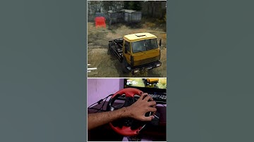 Mudrunner + Graphic Mod + Reshade Steering wheel Gameplay #6 #shorts #spintires #mudrunner #logitech