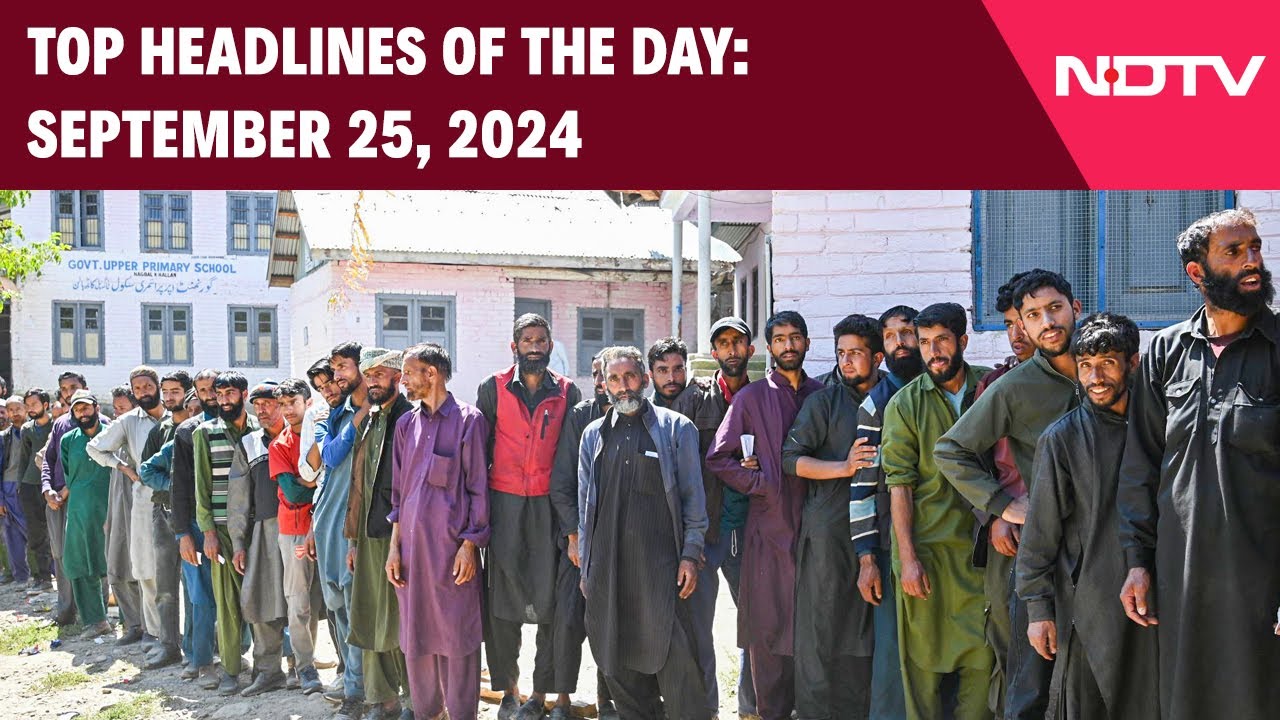 J&K Voting | Phase 2 Voting In J&K, Omar Abdullah Among Key Candidates | Top Headlines: Sep 24, 2024