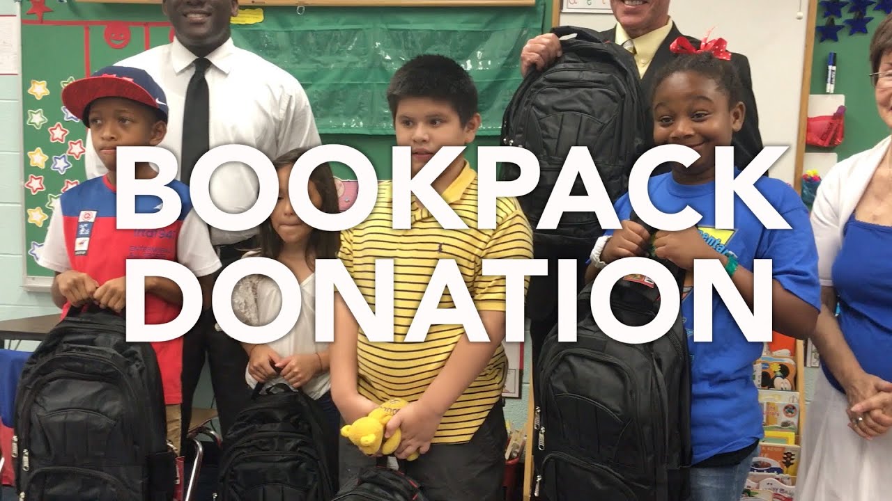 VCS Launchpad Backpack Donation // Palm Terrace Elementary YouTube
