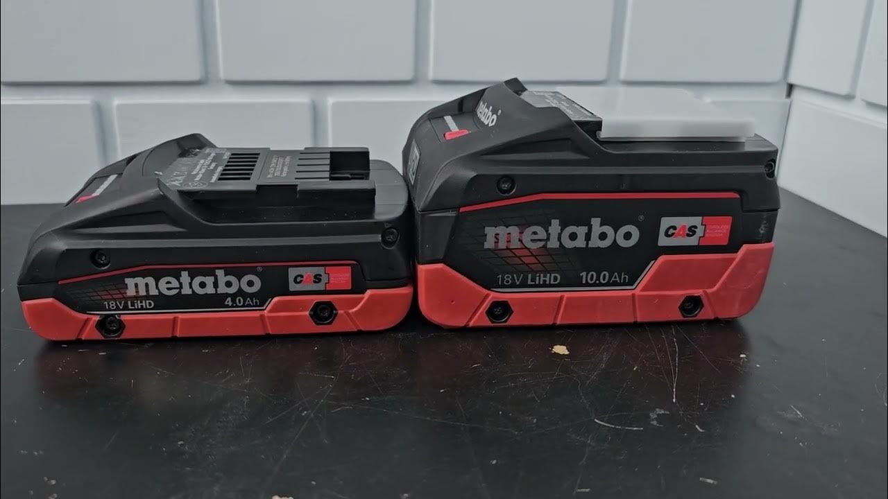 сравнение аккумуляторов metabo 2 ah/4 ah/5,2 ah/5,5 ah/8 ah/10 ah ...