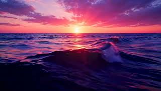 Golden Horizon | Sunset Ocean Waves, Cinematic Live Wallpaper