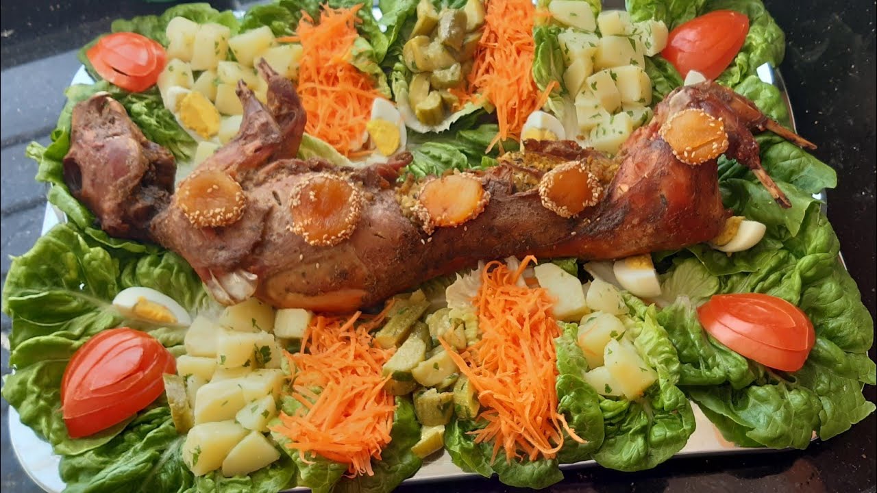 أرنب أو (قنية) محمرة في الفرن أكتر من رائع تستحق تجريبة