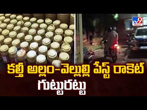 Adulterated Ginger-Garlic Paste Racket Busted in Malakpet - TV9 - TV9