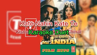 Karaoke Duet | Kate Nahin Kat Te | Mr. India | Kishore Kumar, Alisha Chanai |
