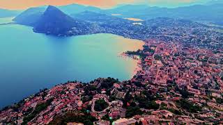 Lugano drone view