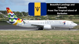 Beautiful Landings And Takeoffs From the Amazing Island of Barbados (4K)