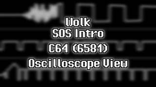 Wolk - “SOS Intro” (C64) [Oscilloscope View]