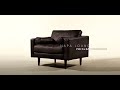 Napa lounge chair in madagascar cocoa from poly  bark  modern design minimalist furniture accent