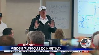 President Trump Tours Emergency Operations Center in Austin, TX 8/29/17