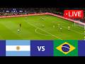 🔴LIVE: Argentina vs Brazil | Today Football Match Live | Full Match PES 21 Simulation Gameplay