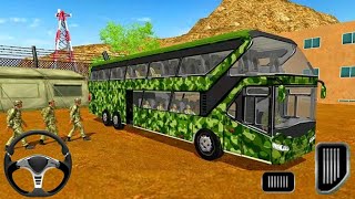 Army Bus Driver 2021: Real Military Coach Simulator e#2 - Offroad Bus Driving - Android Gameplay screenshot 4