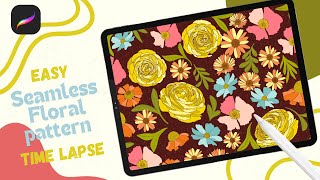 Seamless Pattern Procreate Timelapse