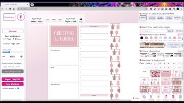 Creating a Christmas spread with Planify Pro