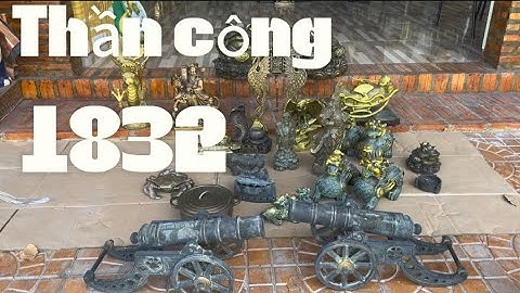 Thần công 1832 bằng đồng _ Tuỳ hưu bằng đồng _ Trò tam hạc. Tối 17/2 #đồcổcầnthơ #đồcổ