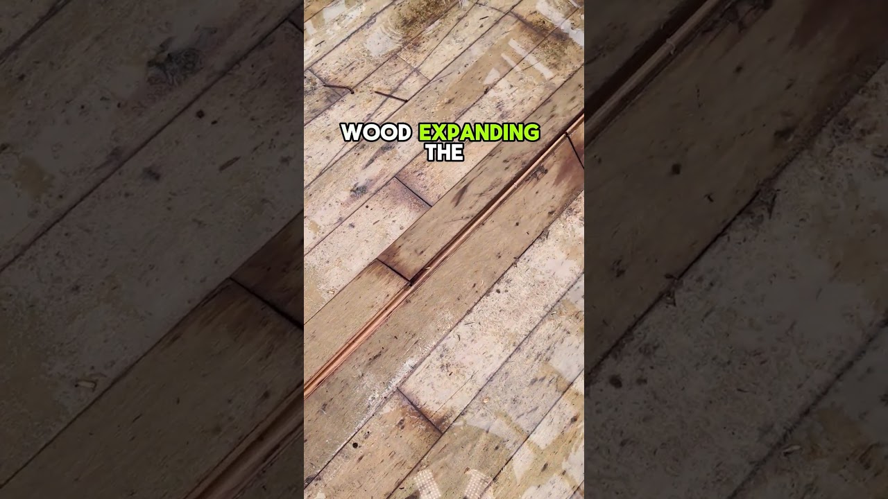 Невероятная реакция деревянного пола на воду 💦🔥