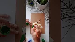 Champa Flower Painting 🌼 | Easy Poster Color Art #Shorts