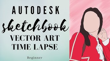 VECTOR ART | Vector Art Time Lapse in Autodesk SketchBook (Beginner Level)