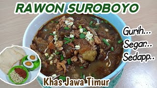 Resep Lengkap Rawon Khas Surabaya Jawa Timur || Tips masak Rawon yg sedap&segar