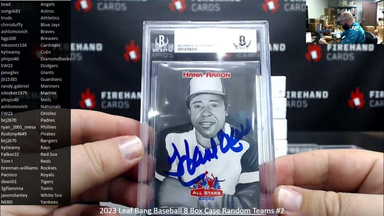 1/15/2023 2023 Leaf Bang Baseball 8 Box Case Random Teams 2 YouTube