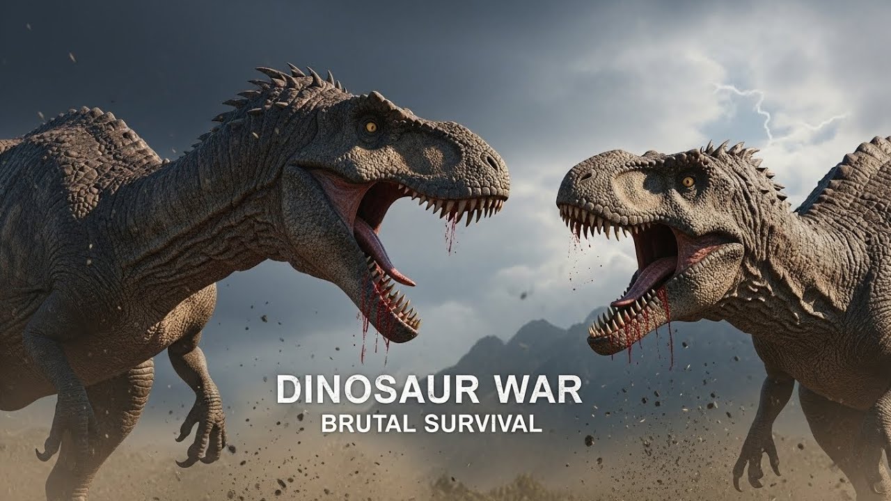 DINOSAUR WAR: Blood, Survival & The Last Roar | Cinematic Prehistoric Battle.