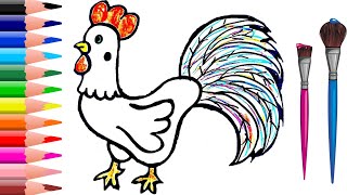 Drawing Rooster For Children / Bolalar Uchun Koroz Chizish Drawing Rooster For Children / Bolalar Uchun Koroz Chizish