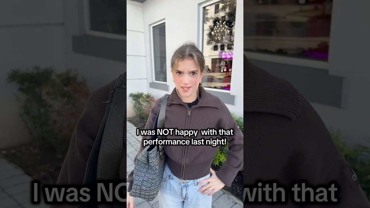 I did NOT like that performance last night! 