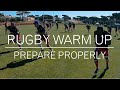 Rugby warm up