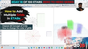 How to add multiple grids in etabs