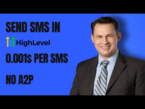 GoHighLevel Custom SMS provider tutorial (0.001$ per SMS, NO A2P)