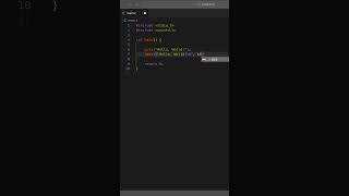 How to print Hello, World! in C without using printf() #Shorts