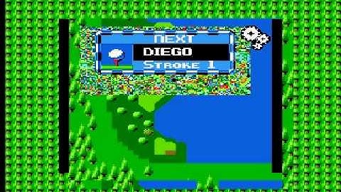 Sega Master System - Ernie Els Golf Intro and Gameplay