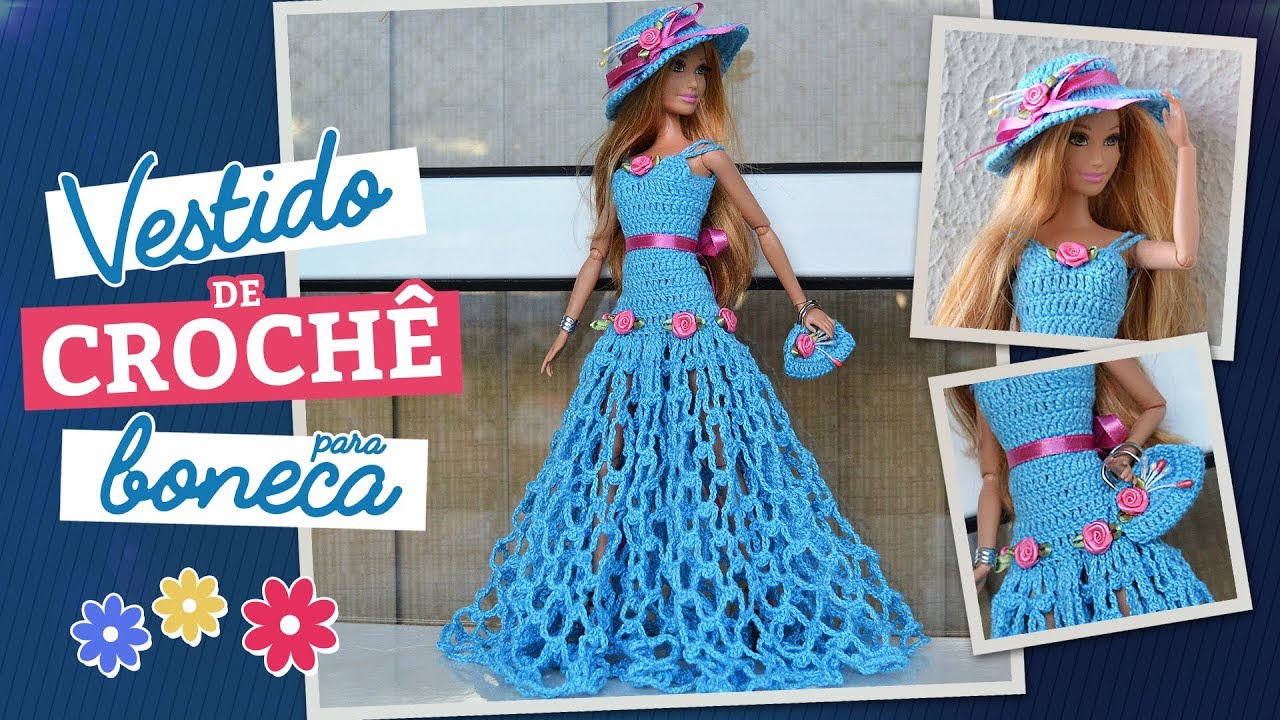 So cute..amazing  Roupas barbie de crochê, Roupas de crochê para