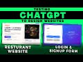 Testing ChatGPT for Website Design | Build Websites with AI Step by Step
