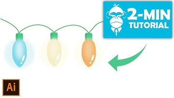 Flat Design Christmas Lights - Illustrator Tutorial