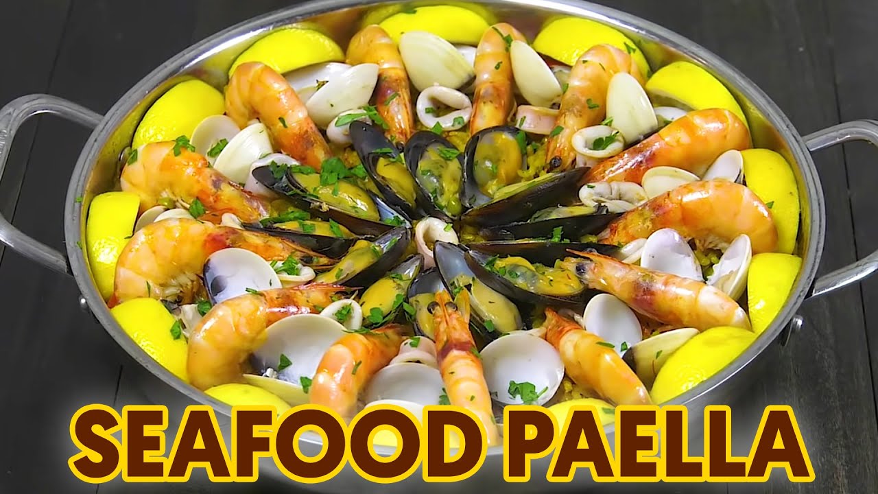 Super Yummy Seafood Paella | Panlasang Pinoy