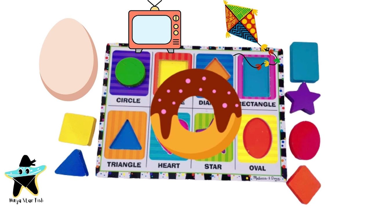 Learning How to Match Fun Shapes and Colors Educational Videos for Kids