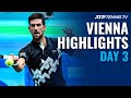 Djokovic Riding High; Tsitsipas too Rough for Struff | Vienna 2020 Day 3 Highlights