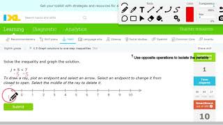 IXL | Graph solutions to one-step inequalities | 8th grade math