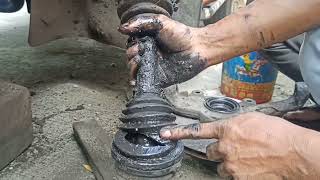 How to replace axle boots Delica 4x4