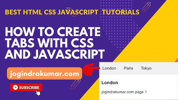 How to create tabs with CSS and JavaScript #html #css #javascript #tabs
