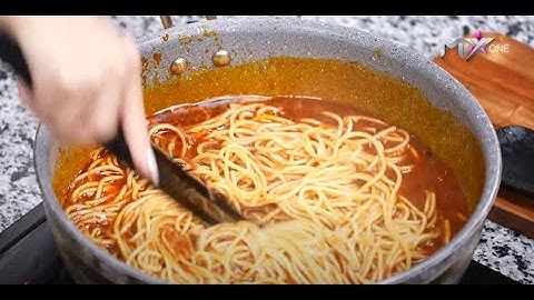 مكرونة بالصلصة بطريقة جديدة ومختلفة مع شيف سارة عبد السلام