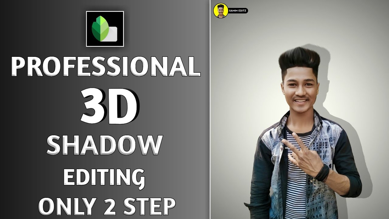 Professional 3D Shadow Photo Editing Tutorial In Snapseed Snapseed