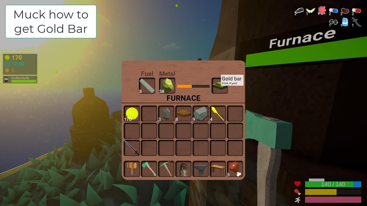 Muck how to get Gold Bar YouTube