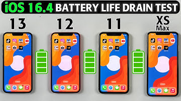 iPhone 13 vs iPhone 12 vs iPhone 11 vs XS Max Battery Life DRAIN TEST in 2023 - iOS 16.4 UPDATED🔥