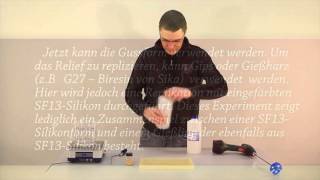Silikonkautschuk Form herstellen und eine Kopie aus SF13 Silikon gießen – Silikon in Silikon gießen