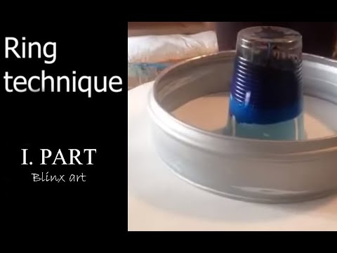 (I. part) Fluid Art - Acrylic Fluid Painting DIRTY POUR CUP !! RING ...