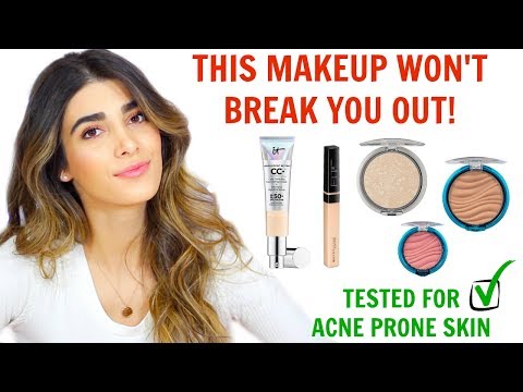 MAKEUP ROUTINE FOR ACNE | Best Makeup for Acne Prone Skin
